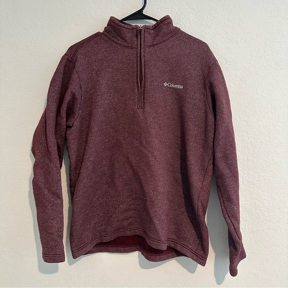 Columbia Other - Columbia quarter zip maroon pullover sweater
